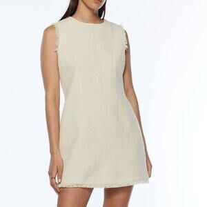 OAK + FORT Cream Mini Dress